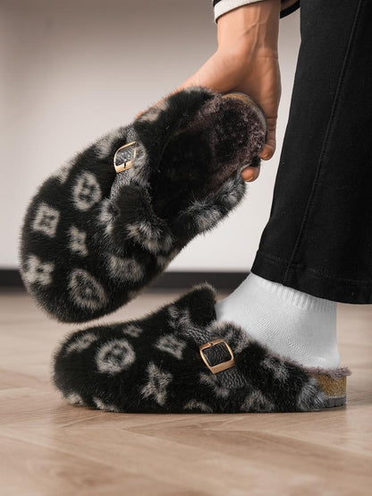 Faux Fur Clog