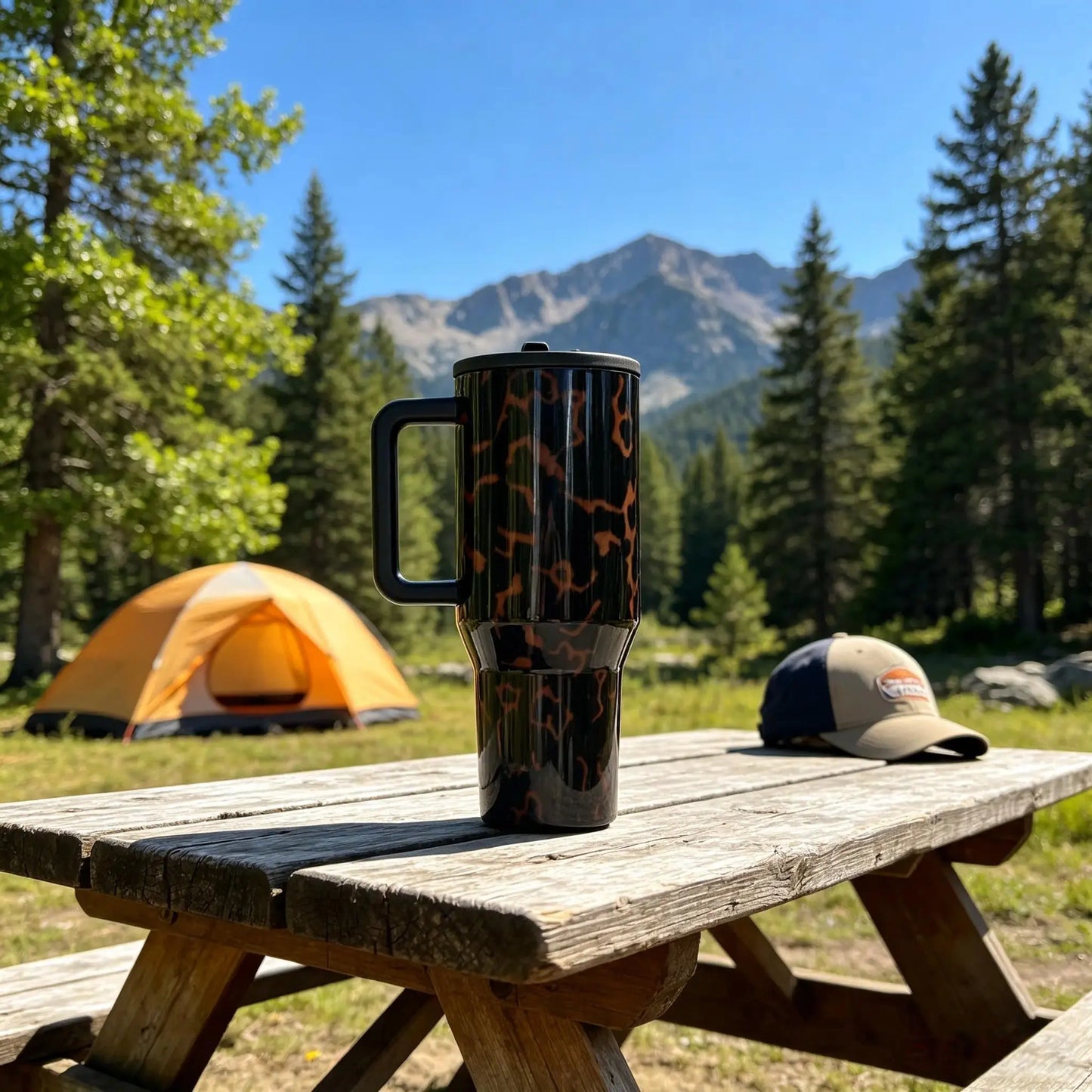 Tortoise Shell Traveler Tumbler