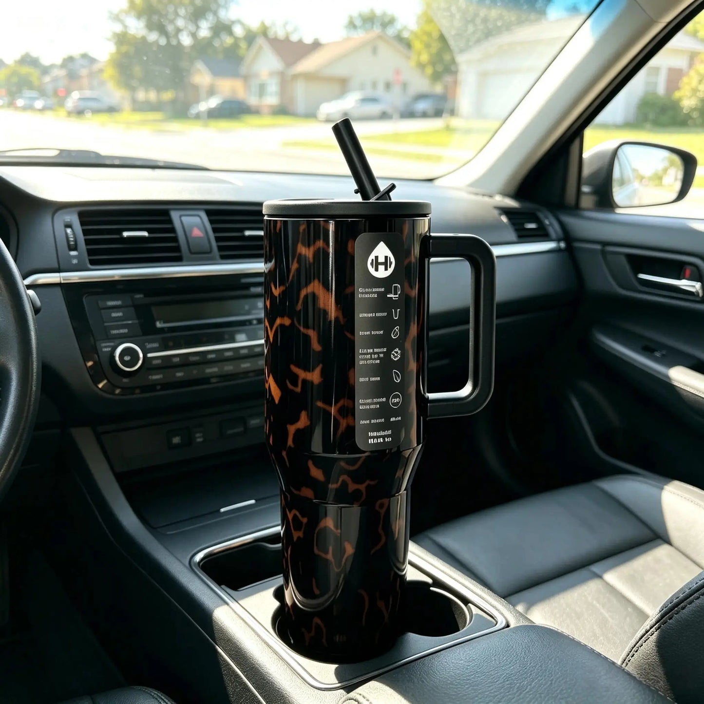 Tortoise Shell Traveler Tumbler