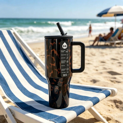 Tortoise Shell Traveler Tumbler