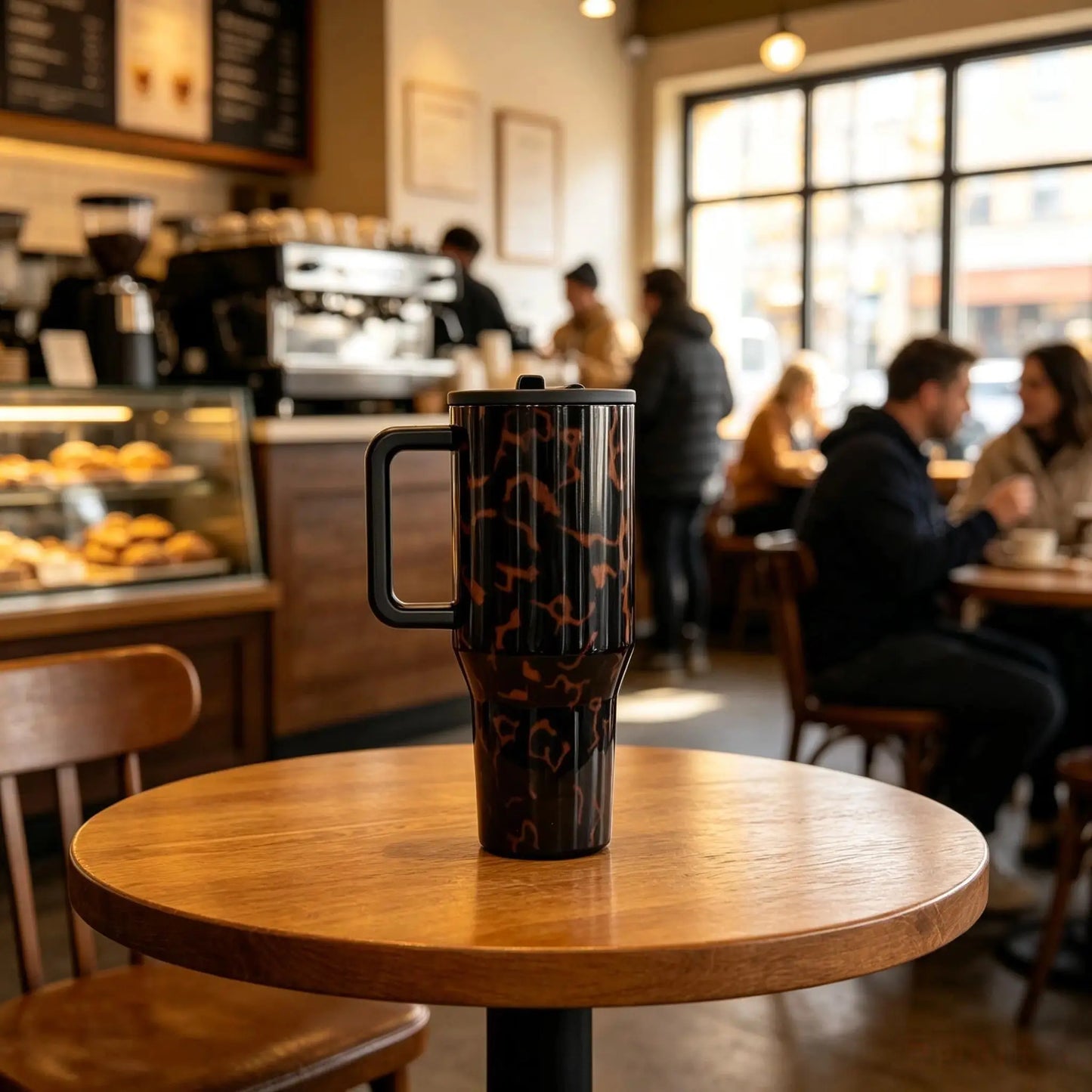 Tortoise Shell Traveler Tumbler