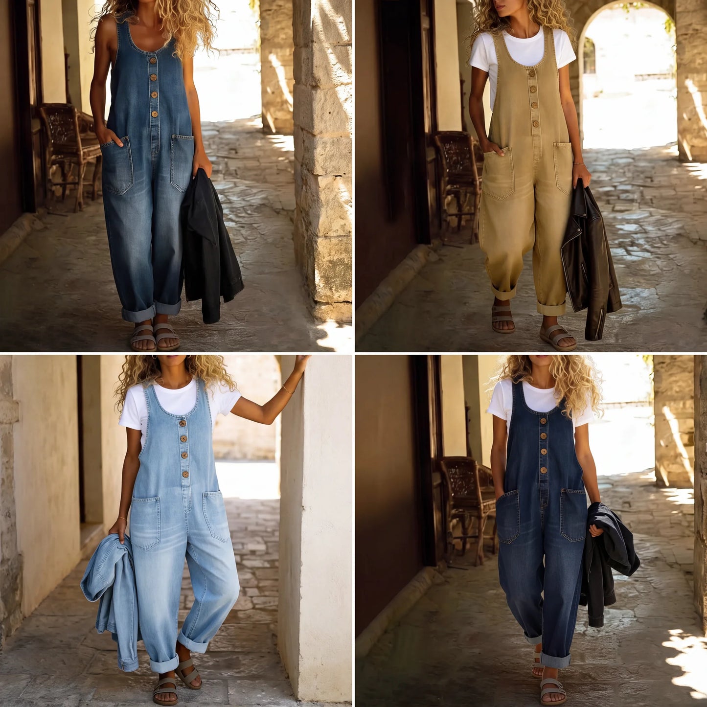 Vintage Summer Denim Overall
